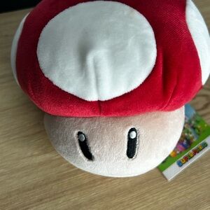 NWT Super Mario Red and White Plush Mushroom